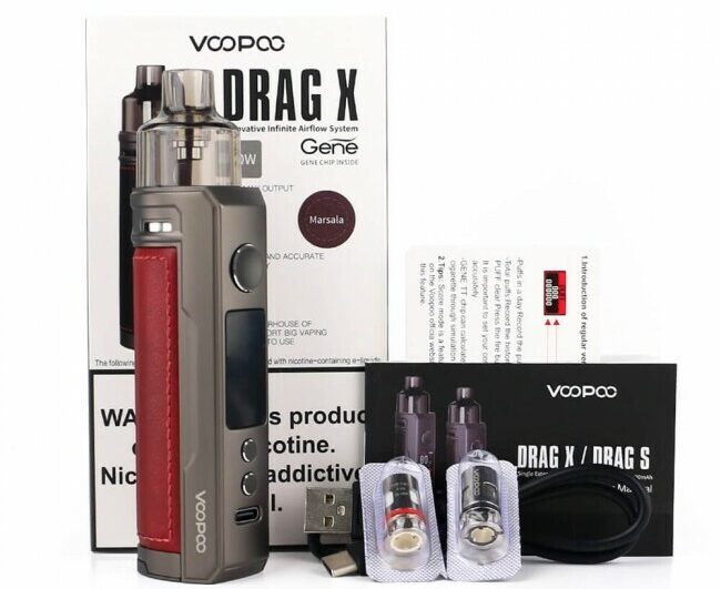 Voopoo DRAG X Pod Kutu İçeriği